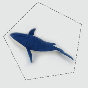 Bálna gyapjú filc figura szabásminta